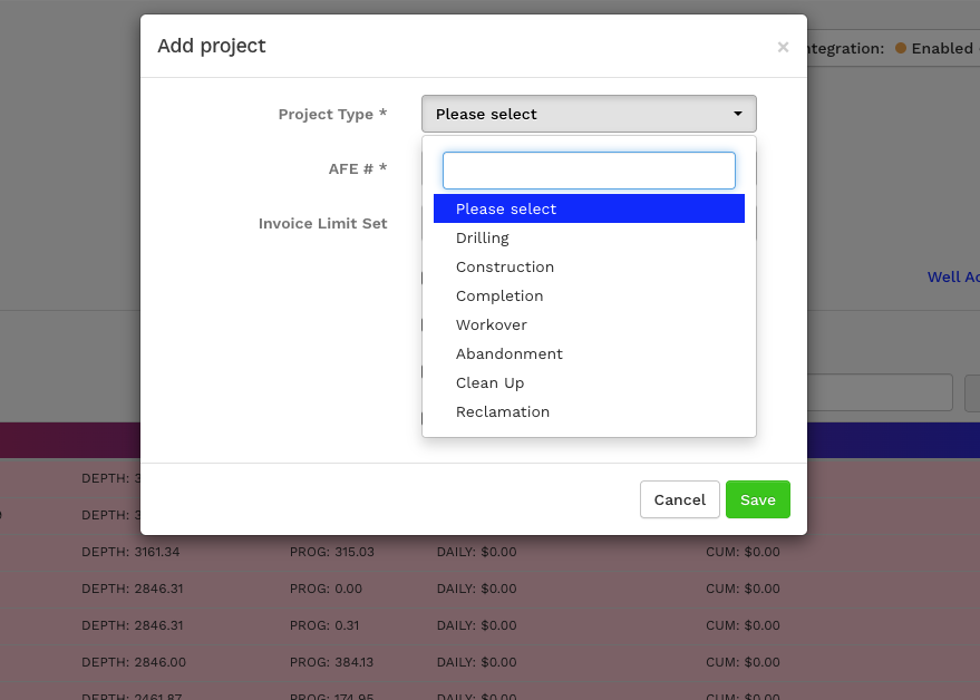 EIM complete daily reporting interface with structured entries and approval workflows